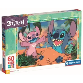 Puzzel LILO & STITCH - Stitch & Angel - Maxi Super Color Puzzle 60P