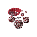 ENHANCE - RED METALLIC DICE SET