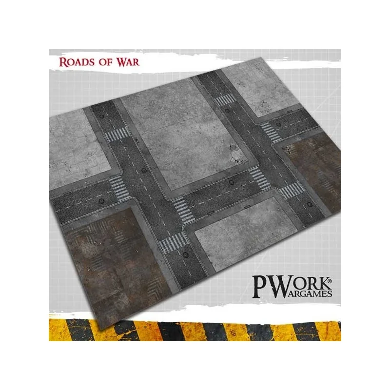 Roads of War neoprene playmat 90x90cm