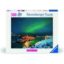 Puzzel 500 p - Noorderlicht, Tromsø, Noorwegen (Highlightpuzzel, Scandinavisch)
