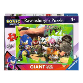Sonic Prime puzzel van 60 stukjes - Boscage doolhof 
