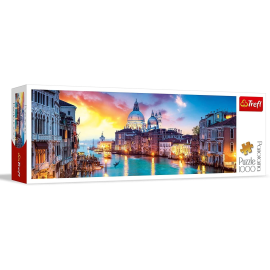 Panoramische puzzel van 1000 stukjes Canal Grande van Venetië 
