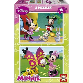 2 puzzels 20 stukjes DISNEY - Minnie 