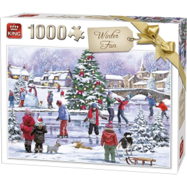 Puzzel van 1000 stukjes Winterpret 