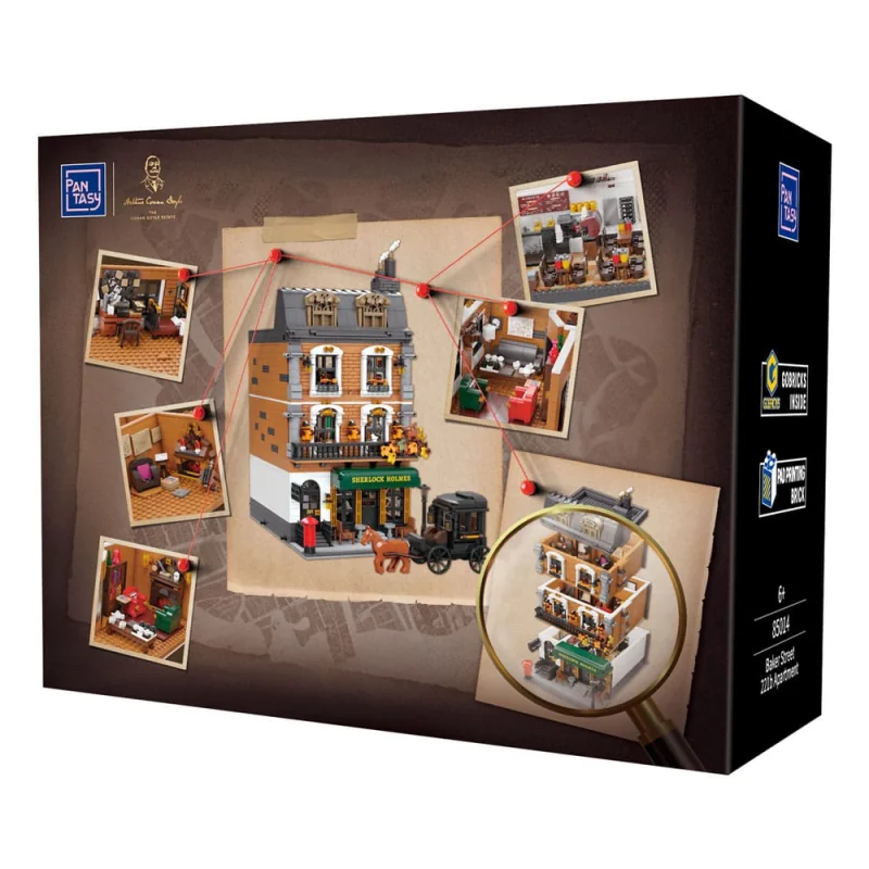 Sherlock Holmes construction game Baker Street 221B Apartment 42 cm Constructiespellen