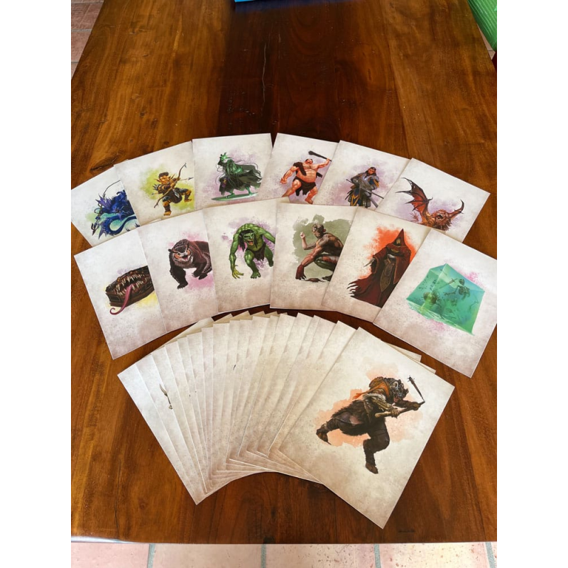 Dungeons & Dragons RPG Encounter Cards Challenge Rating 0-6: Pack 1 *ENGLISH*