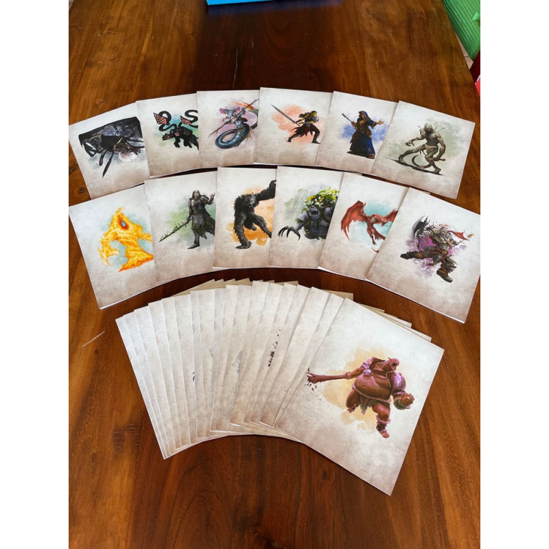 Dungeons & Dragons RPG Encounter Cards Challenge Rating 0-6: Pack 1 *ENGLISH*